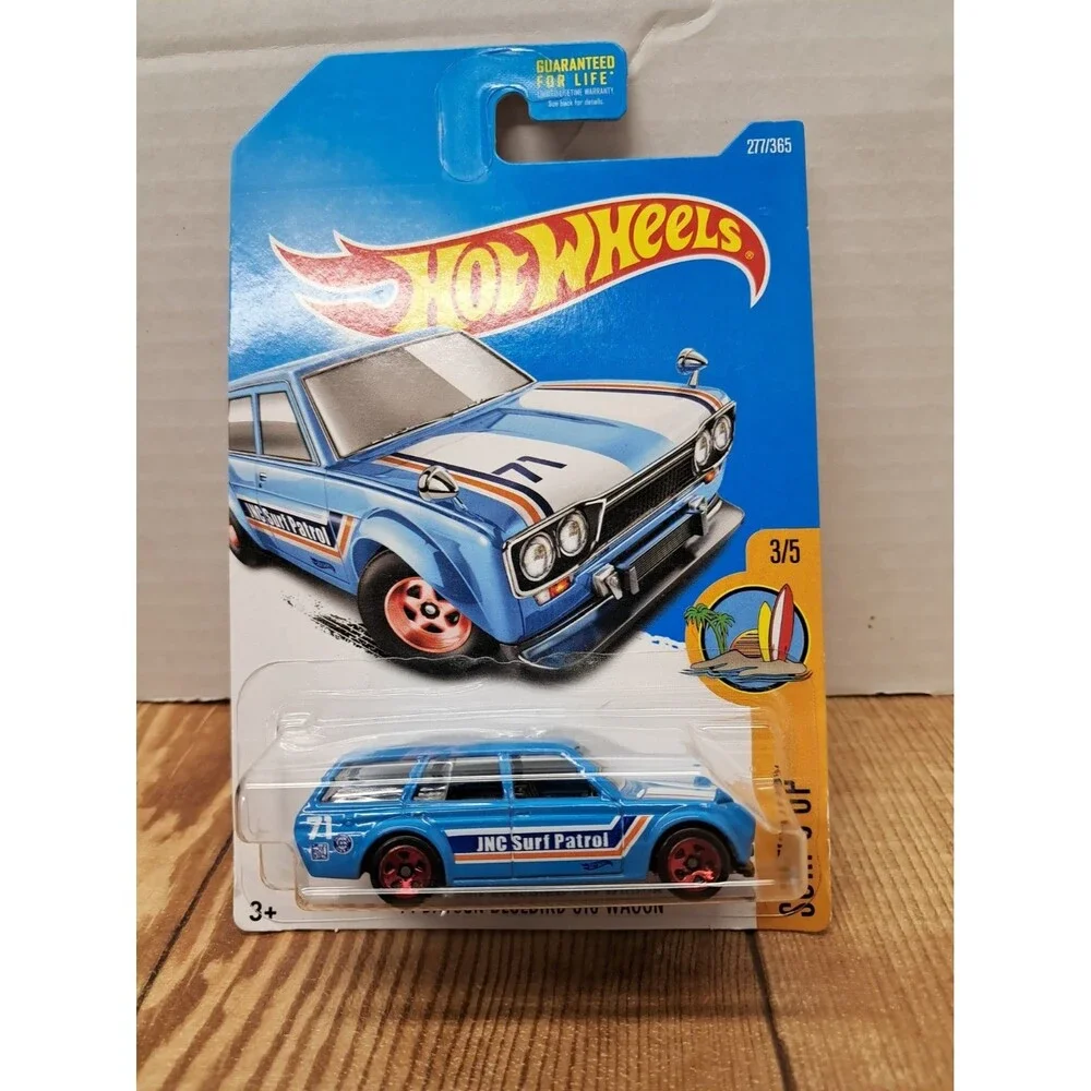 Hot Wheels '71 Datsun Bluebird 510 Wagon Blue Surf's Up 3/5 JNC Surf Patrol NEW